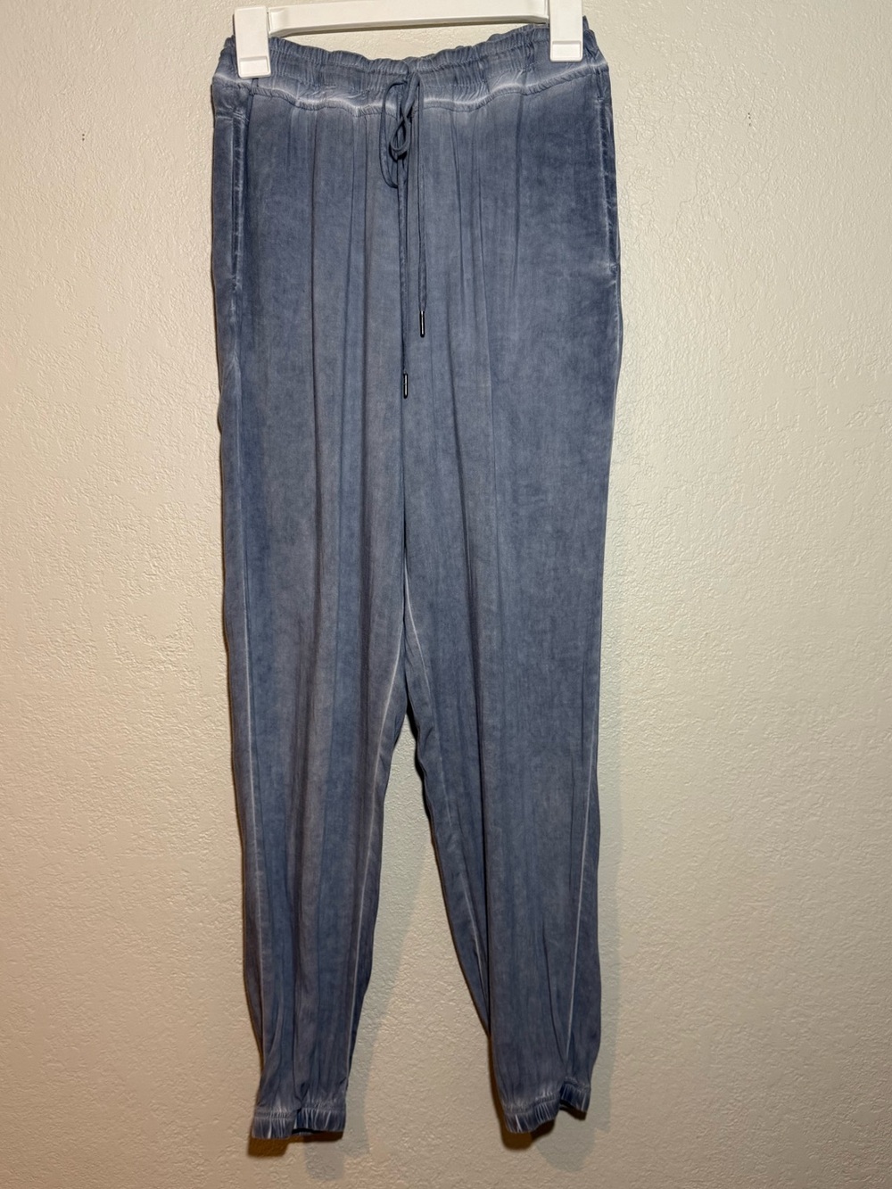 Cupio- Distressed Light Blue Boho Lounge Casual Lightweight Joggers/Pants Size S